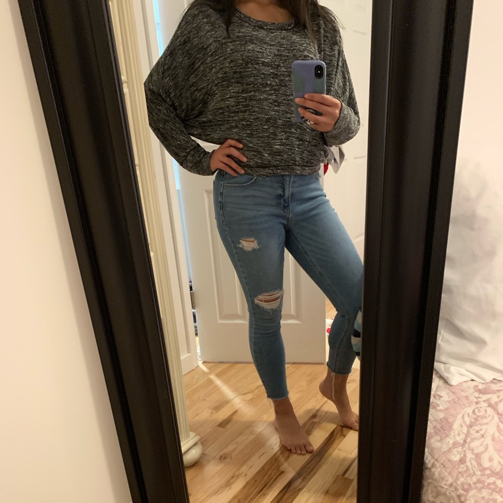 Max studio cropped sweater